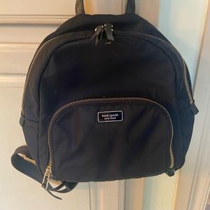 Kate Spade Black Nylon Back Pack Medium
